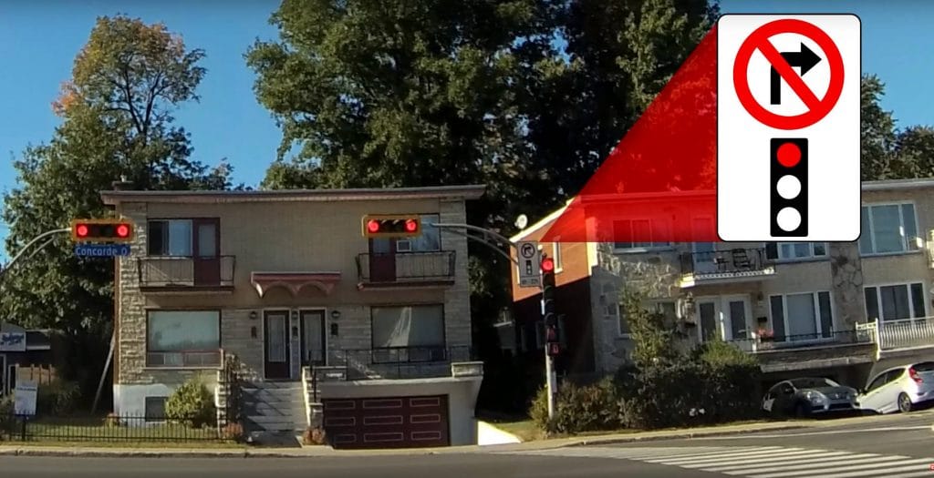 Prohibido girar a la derecha con el semáforo en rojo