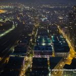 Vistas desde Vancouver Lookout de noche